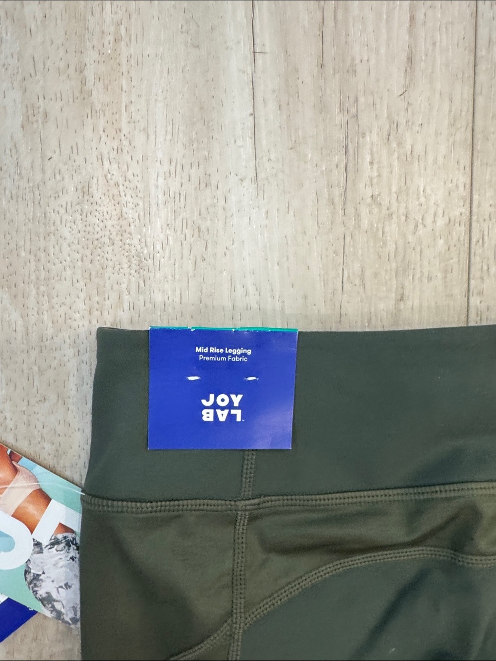 NWT JoyLab Olive Green & Charcoal Two-Pair Legging Set - Picture 13 of 13